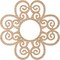 Ekena Millwork Cohen Wood Fretwork Pierced Ceiling Medallion, Alder, 18"OD x 6 1/8"ID x 3/8"T CMWP18X18X0375COAL - alternate 5